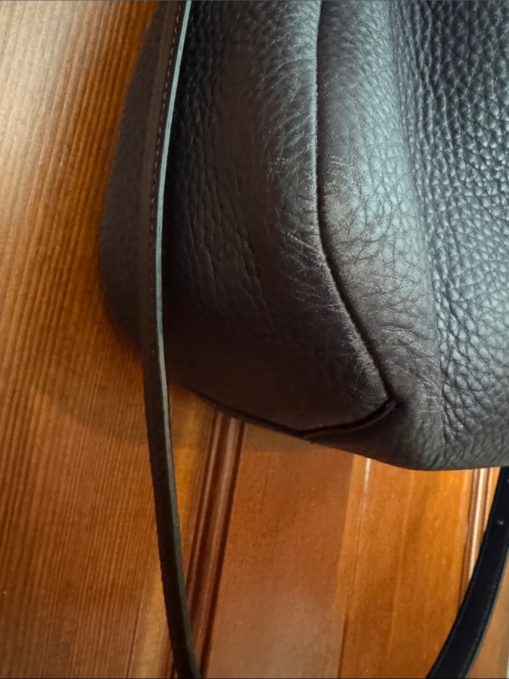 Coach Black Purple Pebbled Leather Shoulder Hobo Bleeker - Picture 3 of 8